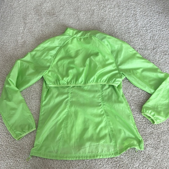 4/$20 ZELLA lime Green lightweight windbreaker women’s size large - Picture 6 of 9